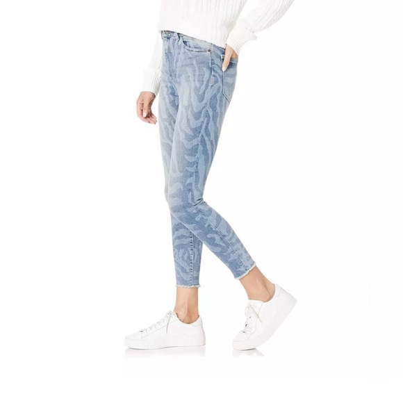 DL 1961 SAHARA Farrow Cropped High Rise Skinny Jeans 28 - Picture 2 of 13